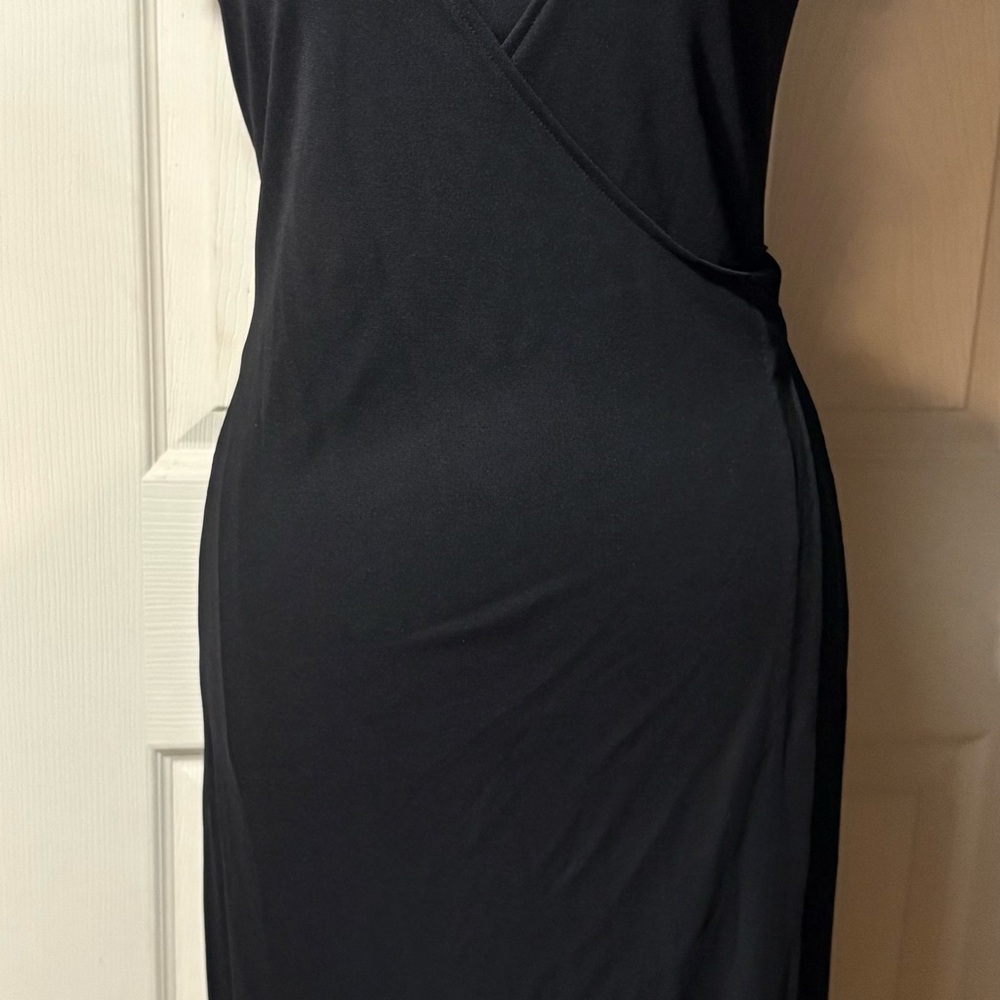 Banana Republic Elegant Black Wrap Dress small